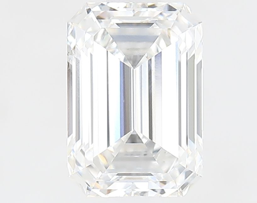 1.52 Carat Emerald Lab Diamond with  Cut Diamond in 14KT  view 1
