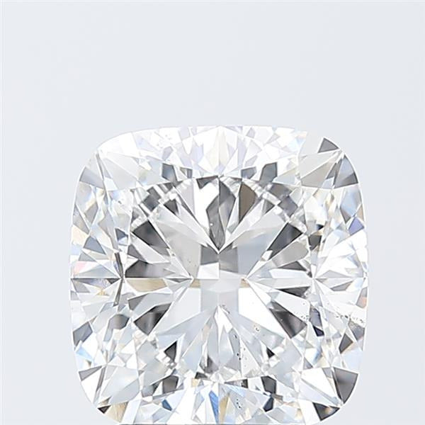 3.0 Carat Cushion Lab Diamond with  Cut Diamond in 14KT  view 1
