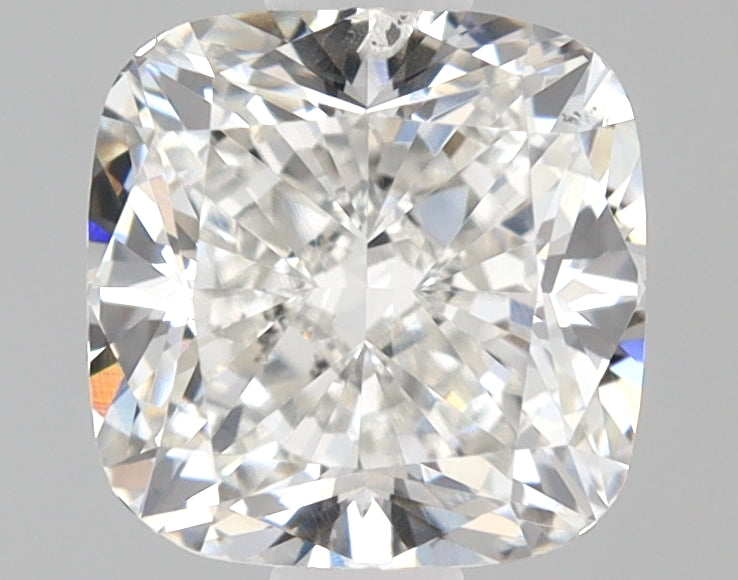 1.25 Carat Cushion Lab Diamond with  Cut Diamond in 14KT  view 1
