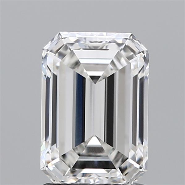 1.69 Carat Emerald Lab Diamond with  Cut Diamond in 14KT  view 1
