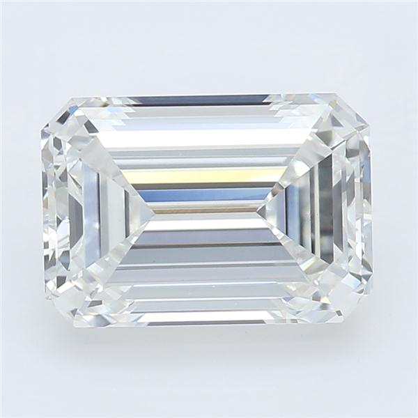 1.56 Carat Emerald Lab Diamond with  Cut Diamond in 14KT  view 1
