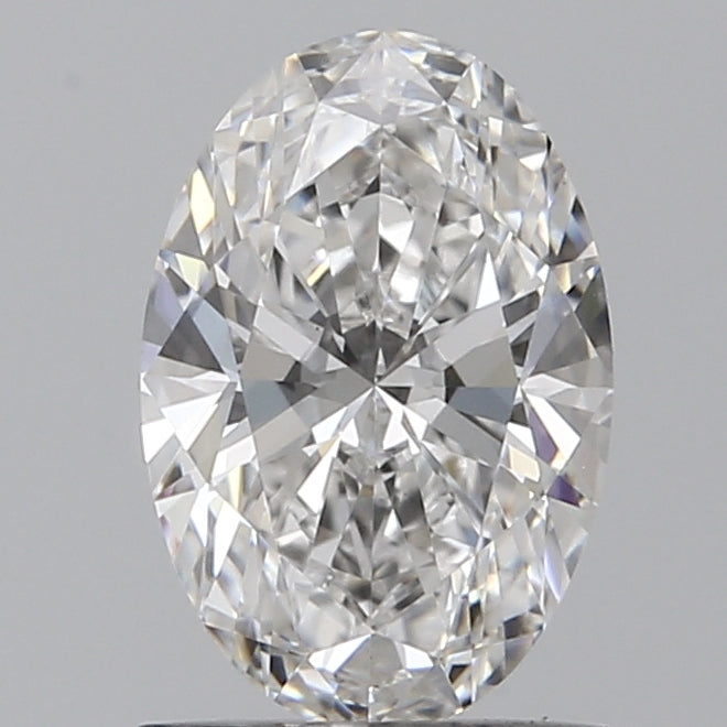 1.27 Carat Oval Lab Diamond with  Cut Diamond in 14KT  view 1
