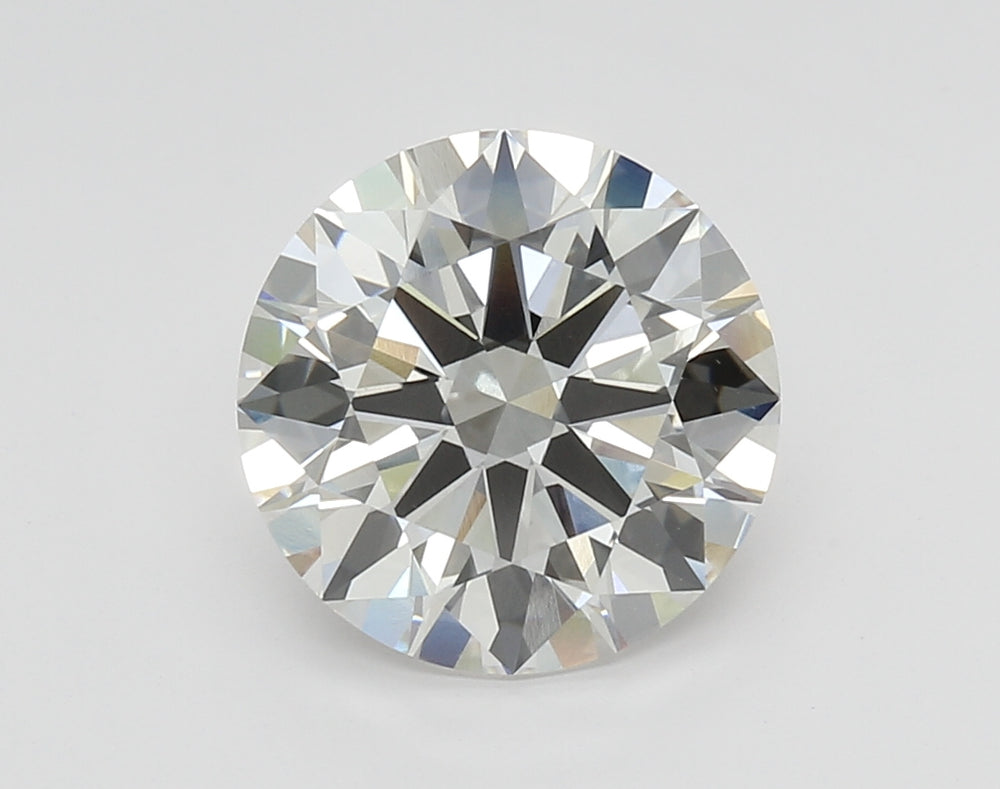 4.01 Carat Round Lab Diamond with  Cut Diamond in 14KT  view 1
