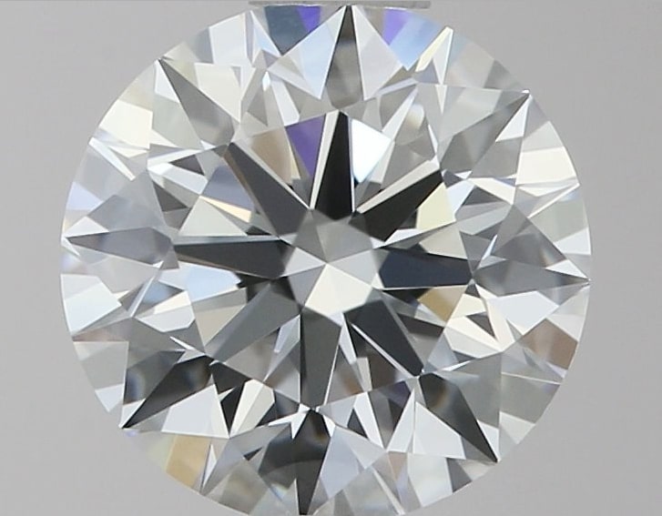 1.27 Carat Round Lab Diamond with  Cut Diamond in 14KT  view 1
