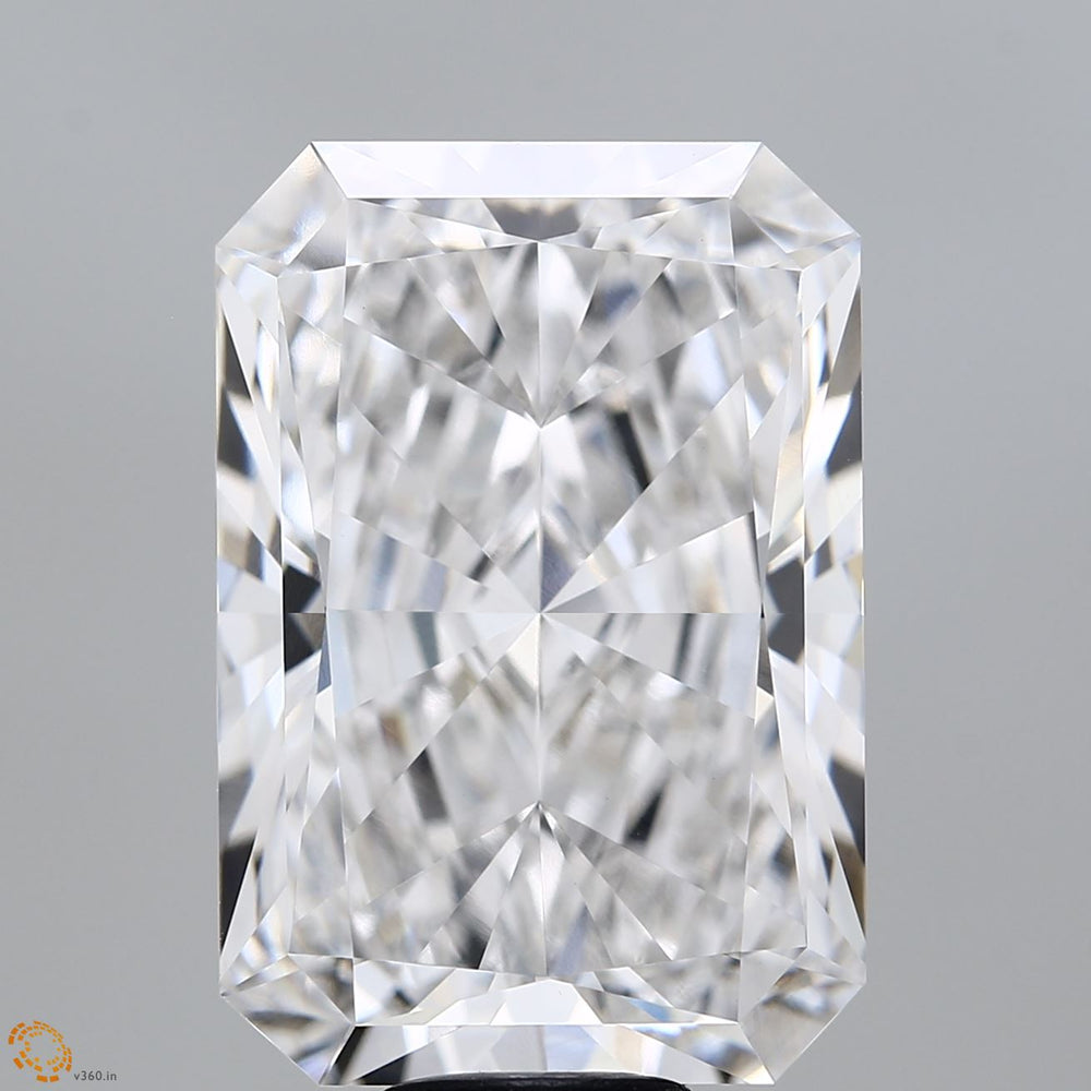 15.07 Carat Radiant Lab Diamond with  Cut Diamond in 14KT  view 1
