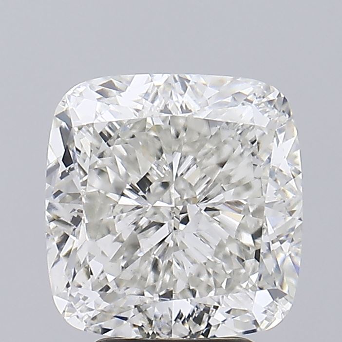 5.01 Carat Cushion Lab Diamond with  Cut Diamond in 14KT  view 1
