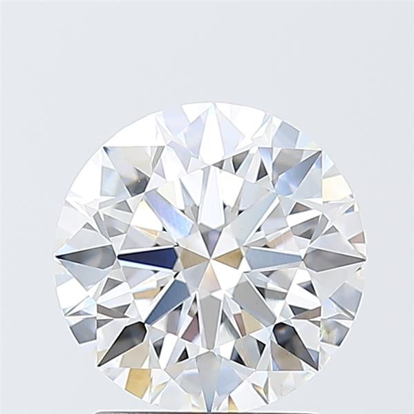 2.1 Carat Round lab Diamond with  Cut Diamond in 14KT  view 1
