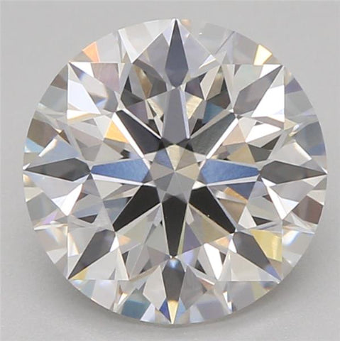 1.36 Carat Round Lab Diamond with  Cut Diamond in 14KT  view 1
