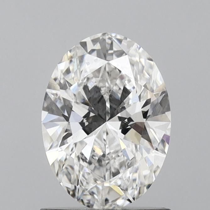 1.0 Carat Oval Lab Diamond with  Cut Diamond in 14KT  view 1
