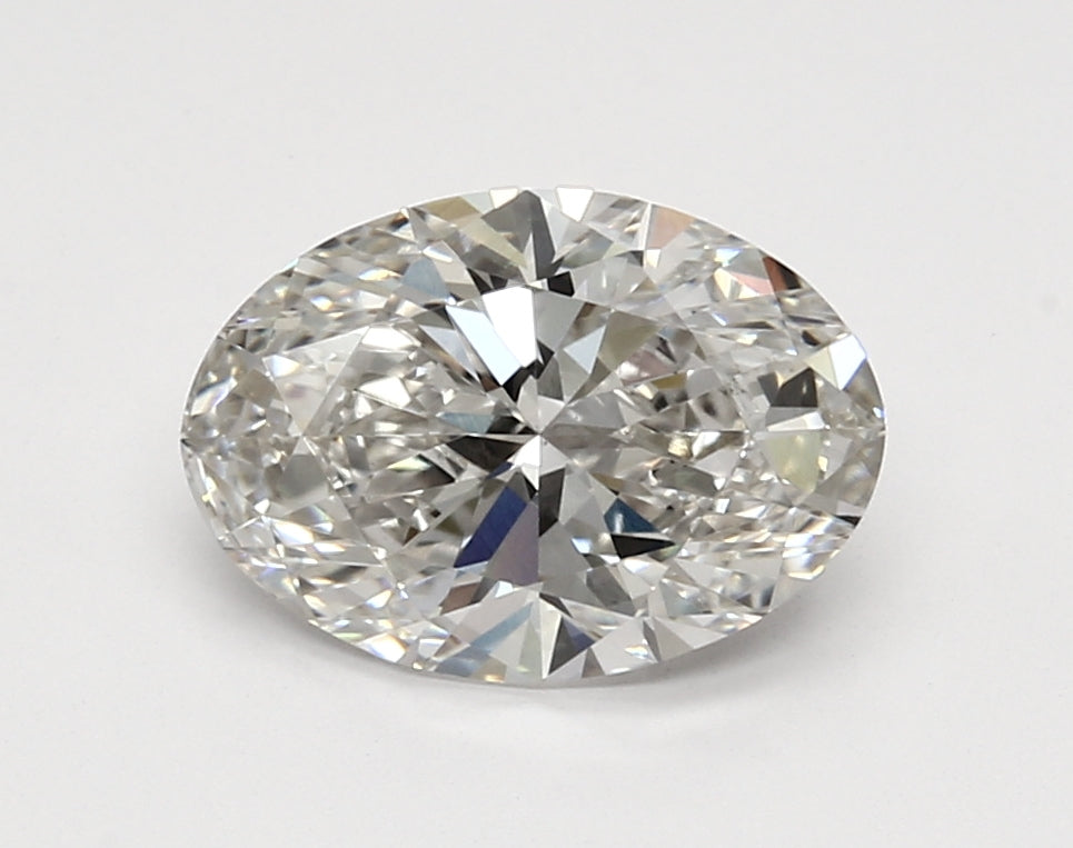 2.52 Carat Oval Lab Diamond with  Cut Diamond in 14KT  view 1
