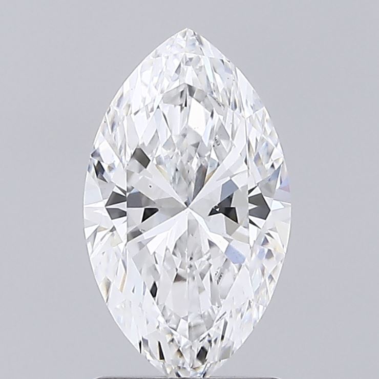 1.67 Carat Marquise Lab Diamond with  Cut Diamond in 14KT  view 1
