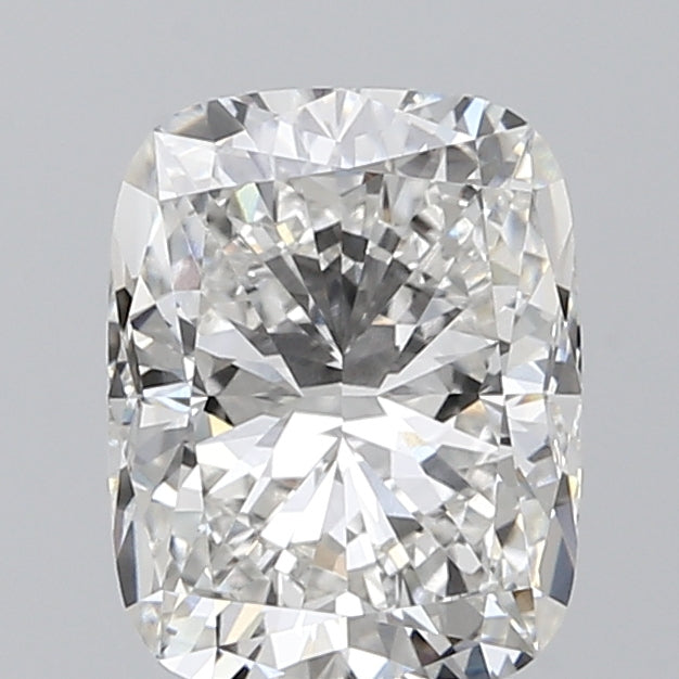 3.07 Carat Cushion Lab Diamond with  Cut Diamond in 14KT  view 1
