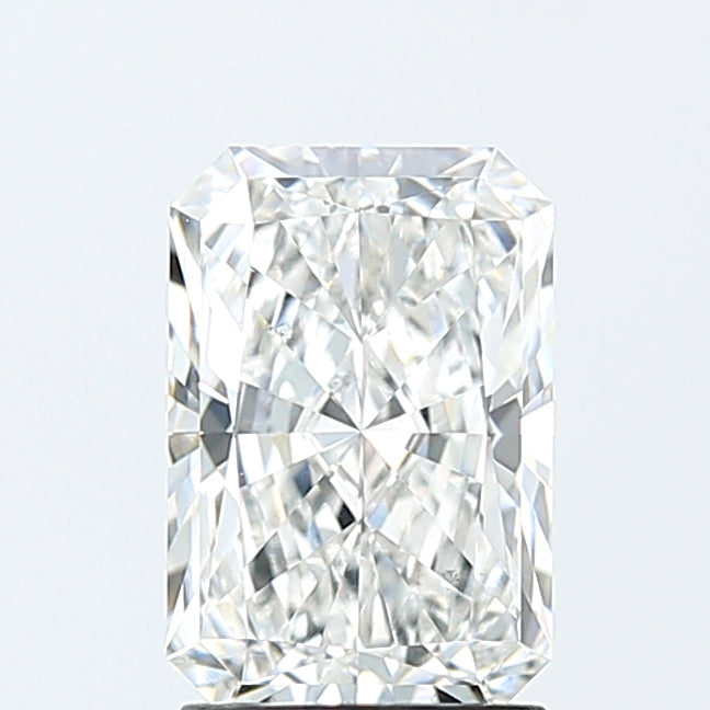 2.04 Carat Radiant Lab Diamond with  Cut Diamond in 14KT  view 1
