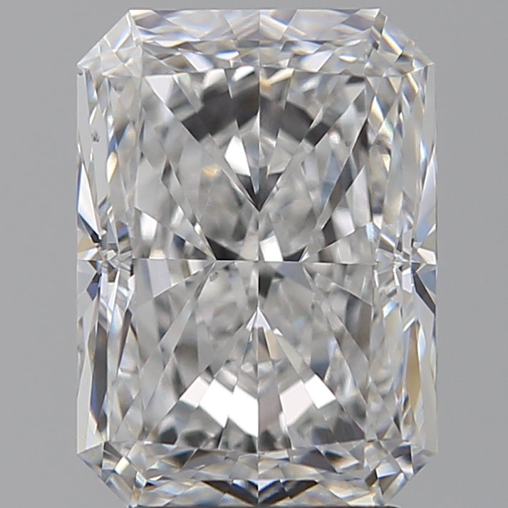 3.32 Carat Radiant Lab Diamond with  Cut Diamond in 14KT  view 1
