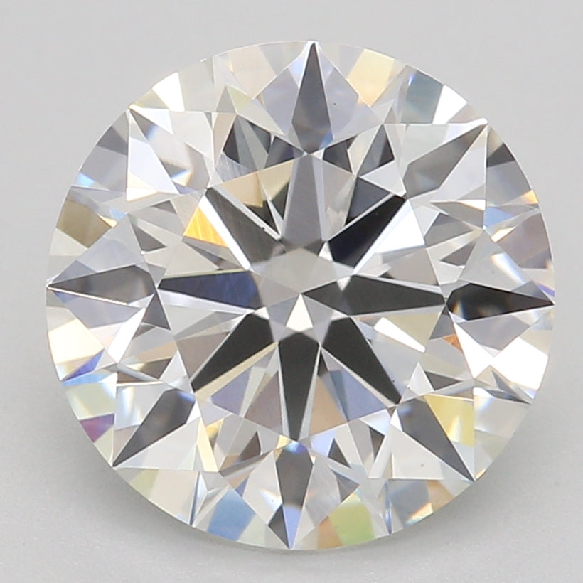 2.05 Carat Round Lab Diamond with  Cut Diamond in 14KT  view 1
