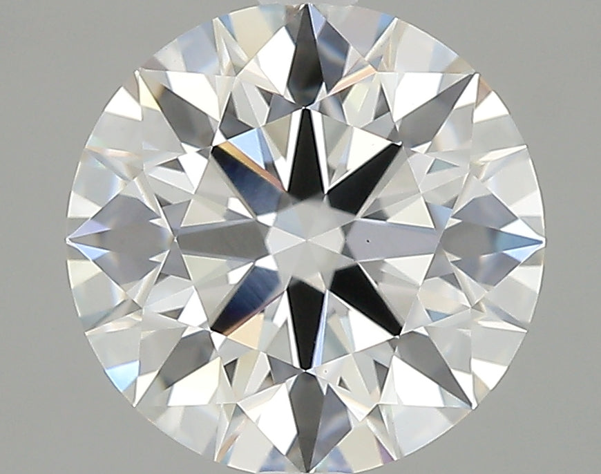 2.54 Carat Round Lab Diamond with  Cut Diamond in 14KT  view 1
