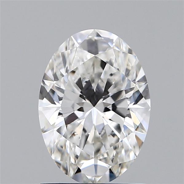 1.28 Carat Oval Lab Diamond with  Cut Diamond in 14KT  view 1
