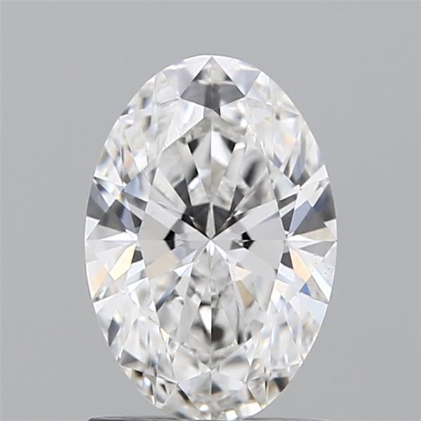 1.26 Carat Oval Lab Diamond with  Cut Diamond in 14KT  view 1
