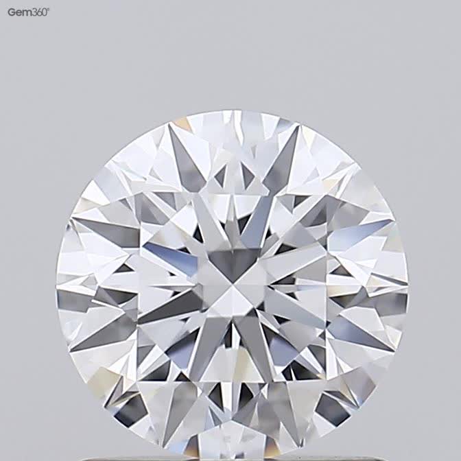 1.2 Carat Round Lab Diamond with  Cut Diamond in 14KT  view 1
