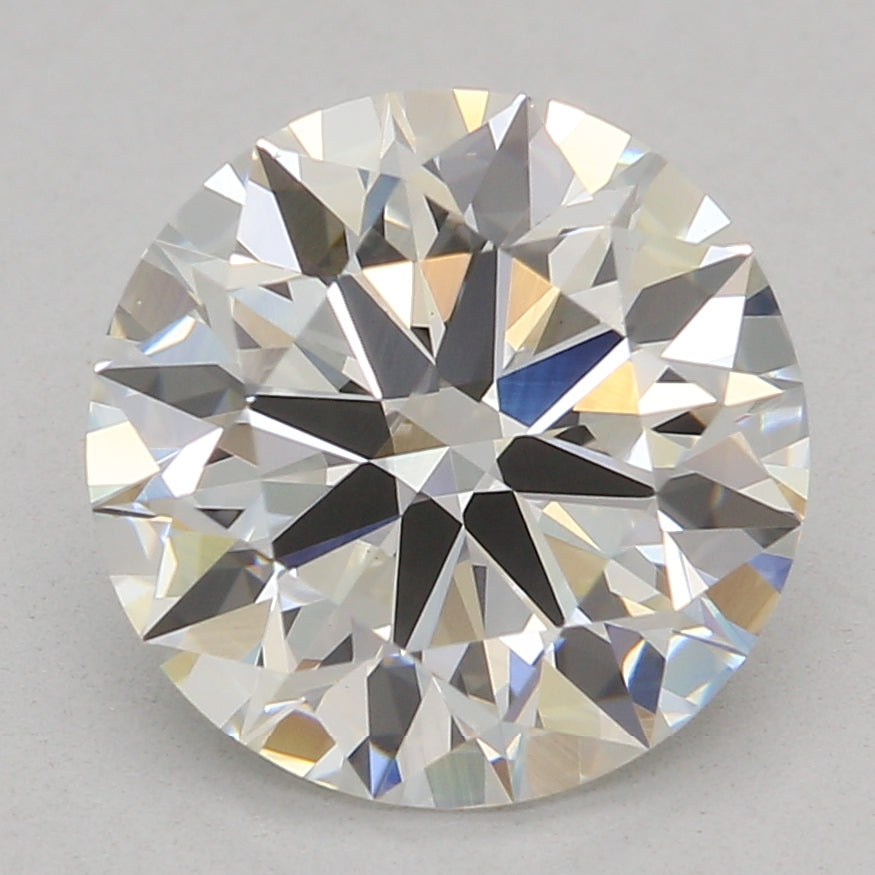 2.02 Carat Round Lab Diamond with  Cut Diamond in 14KT  view 1
