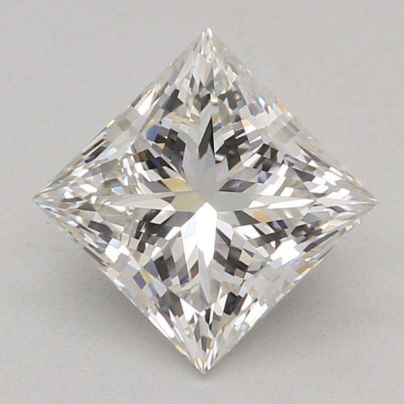 1.03 Carat Princess Lab Diamond with  Cut Diamond in 14KT  view 1
