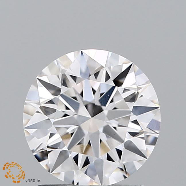 1.58 Carat Round Lab Diamond with  Cut Diamond in 14KT  view 1
