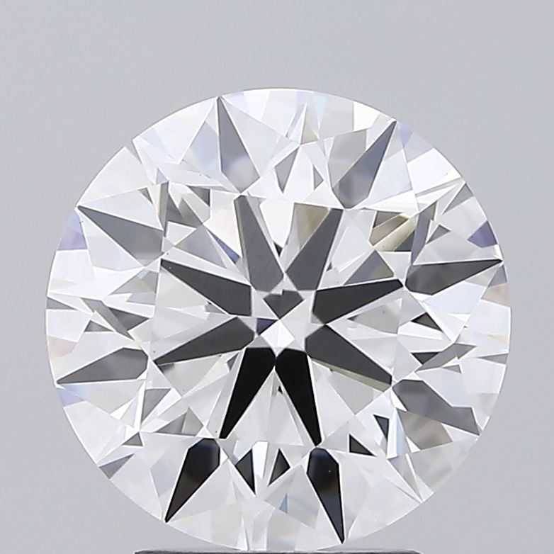 3.41 Carat Round Lab Diamond with  Cut Diamond in 14KT  view 1
