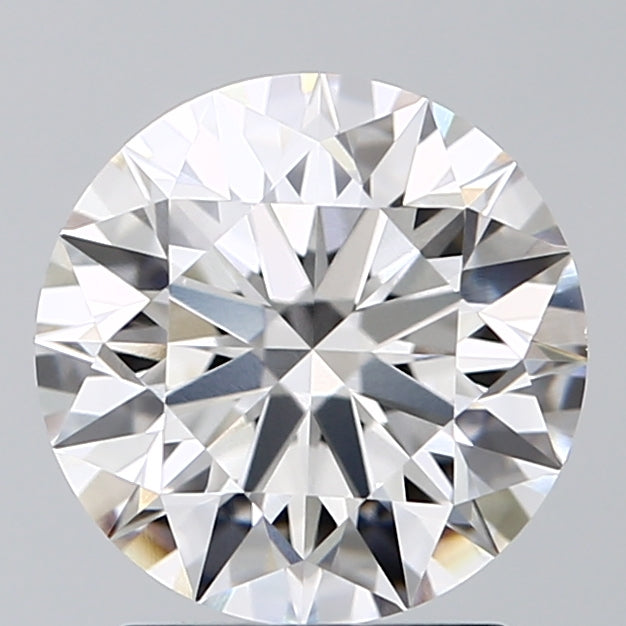 1.8 Carat Round Lab Diamond with  Cut Diamond in 14KT  view 1
