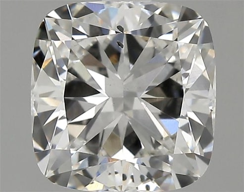 1.53 Carat Cushion Lab Diamond with  Cut Diamond in 14KT  view 1
