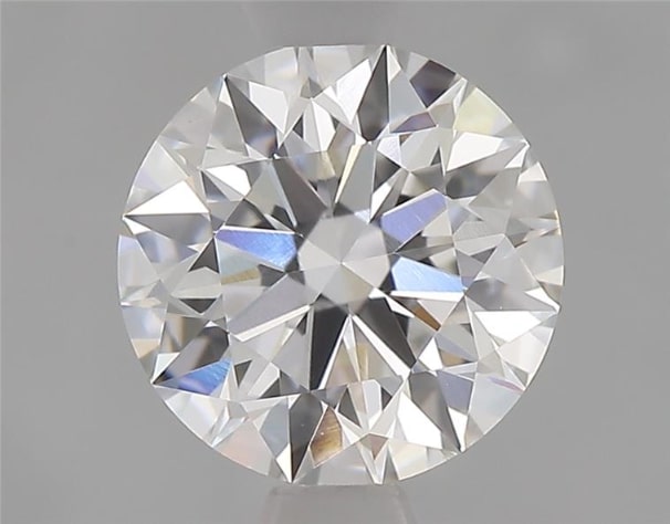 2.6 Carat Round Lab Diamond with  Cut Diamond in 14KT  view 1
