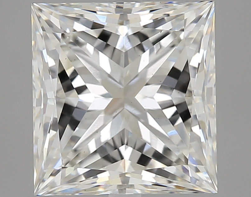 2.9 Carat Princess Lab Diamond with  Cut Diamond in 14KT  view 1
