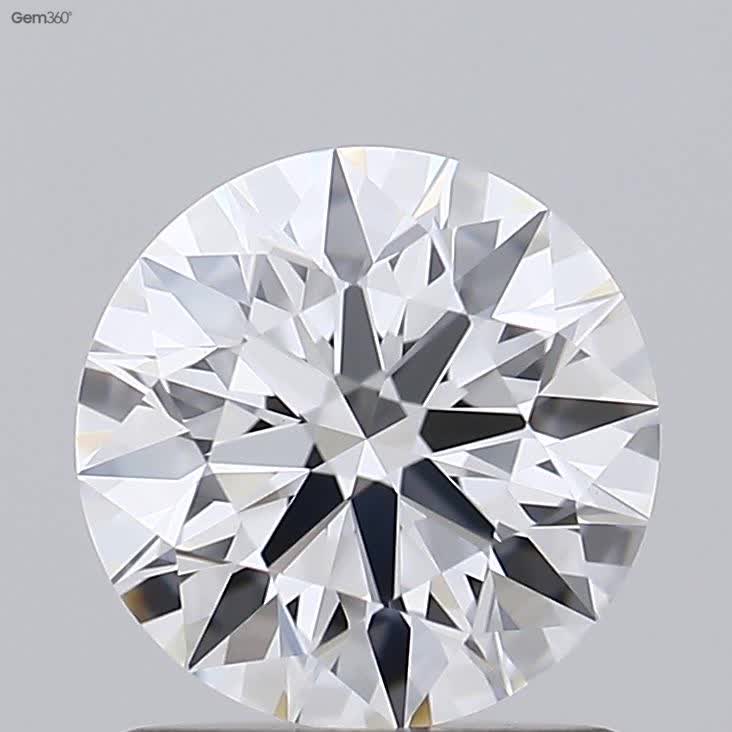 1.21 Carat Round Lab Diamond with  Cut Diamond in 14KT  view 1
