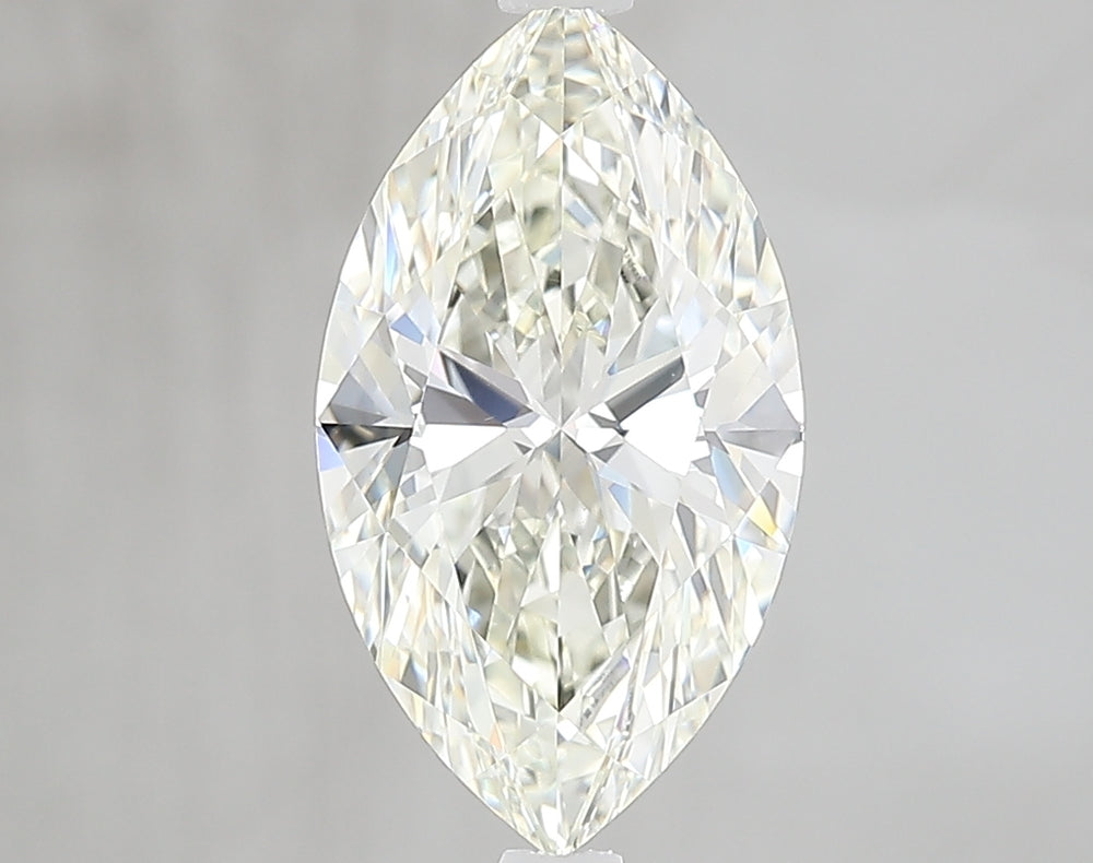 2.74 Carat Marquise Lab Diamond with  Cut Diamond in 14KT  view 1
