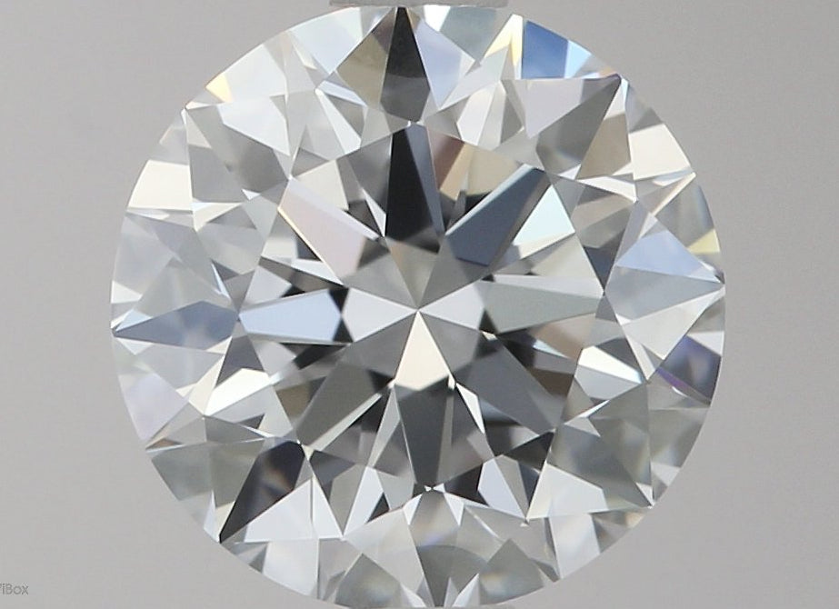 2.05 Carat Round Lab Diamond with  Cut Diamond in 14KT  view 1
