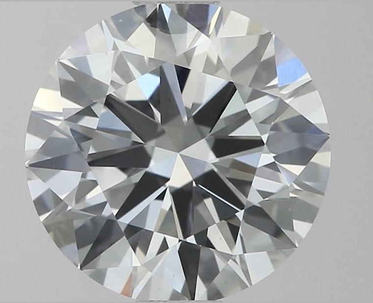 1.54 Carat Round Lab Diamond with  Cut Diamond in 14KT  view 1
