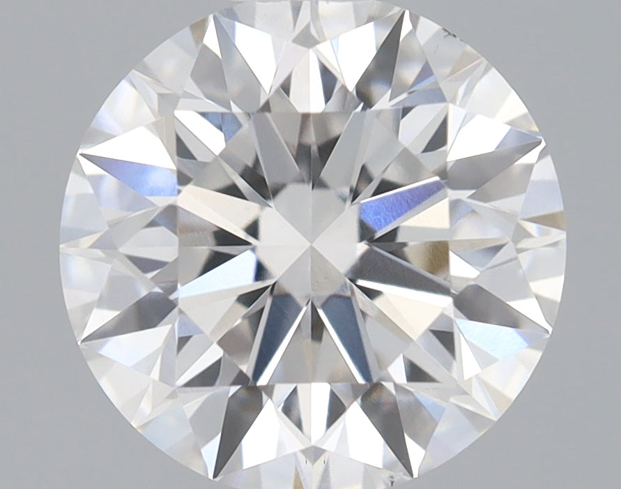 1.25 Carat Round Lab Diamond with  Cut Diamond in 14KT  view 1
