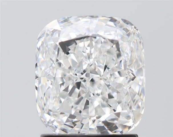 2.68 Carat Cushion Lab Diamond with  Cut Diamond in 14KT  view 1
