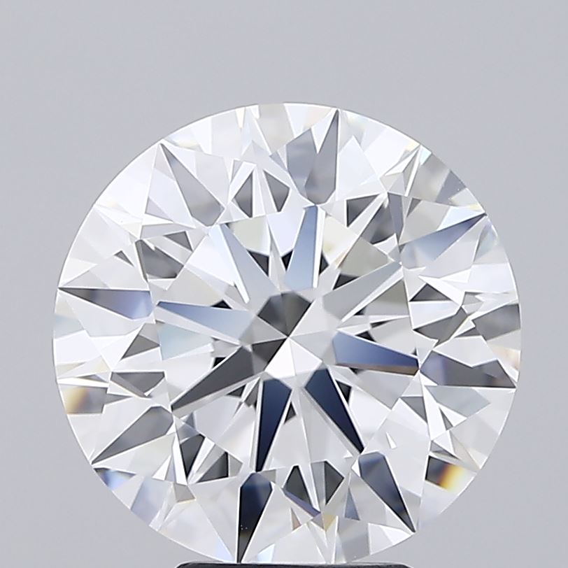 6.02 Carat Round Lab Diamond with  Cut Diamond in 14KT  view 1
