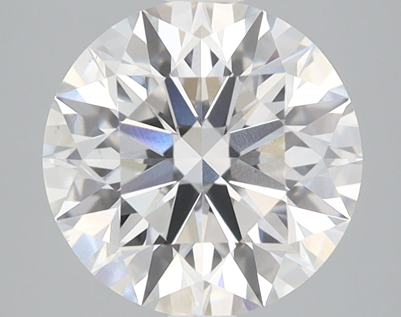 2.5 Carat Round Lab Diamond with  Cut Diamond in 14KT  view 1
