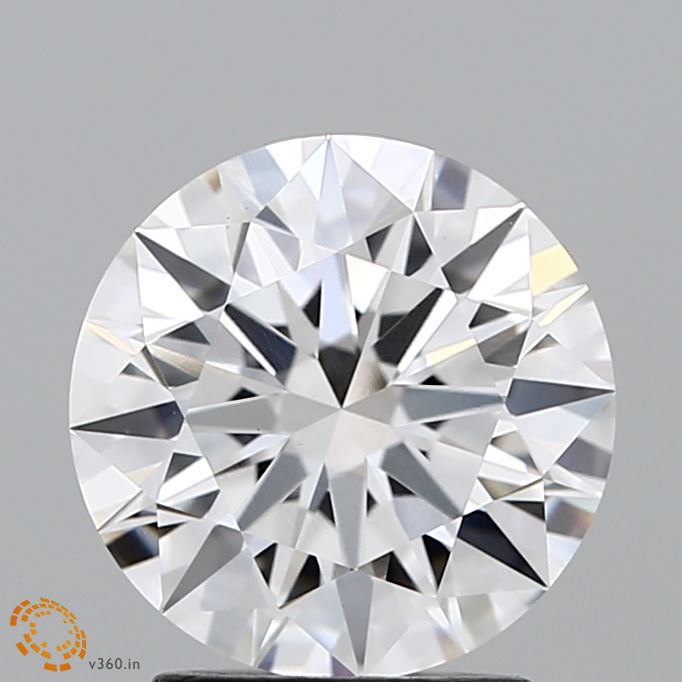 2.31 Carat Round Lab Diamond with  Cut Diamond in 14KT  view 1
