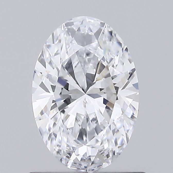 0.7 Carat Oval Lab Diamond with  Cut Diamond in 14KT  view 1
