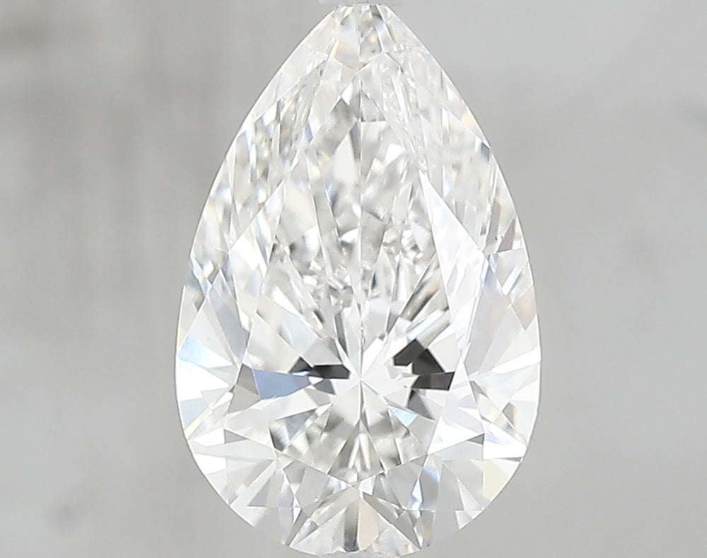 3.14 Carat Pear Lab Diamond with  Cut Diamond in 14KT  view 1
