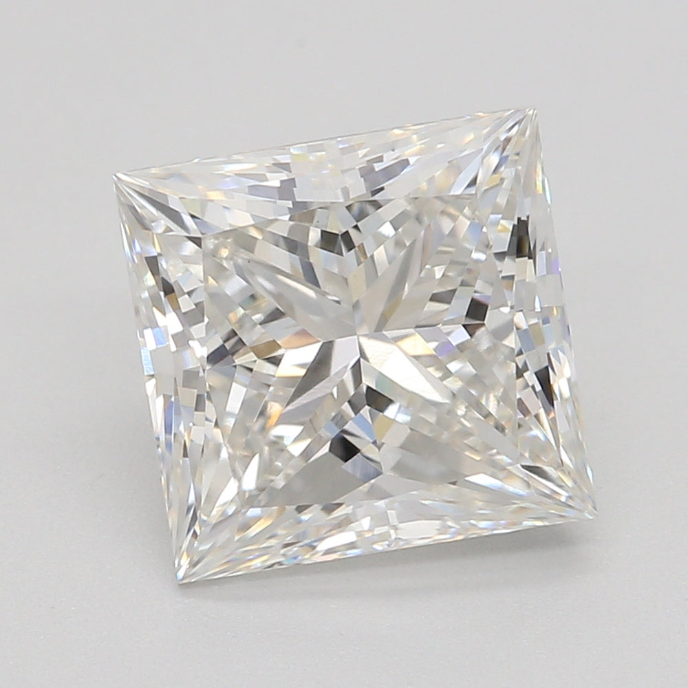 2.0 Carat Princess Lab Diamond with  Cut Diamond in 14KT  view 1
