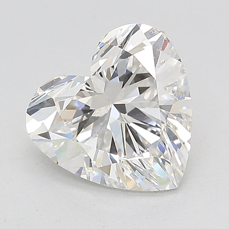 2.09 Carat Heart Lab Diamond with  Cut Diamond in 14KT  view 1

