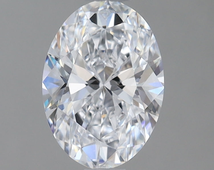 1.09 Carat Oval Lab Diamond with  Cut Diamond in 14KT  view 1
