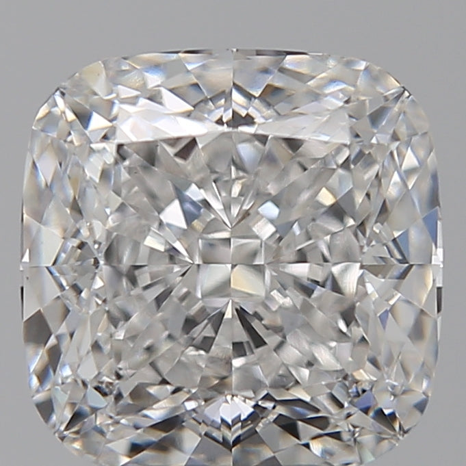 3.29 Carat Cushion Lab Diamond with  Cut Diamond in 14KT  view 1
