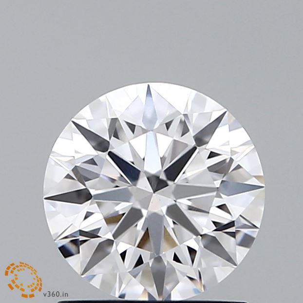 1.24 Carat Round Lab Diamond with  Cut Diamond in 14KT  view 1
