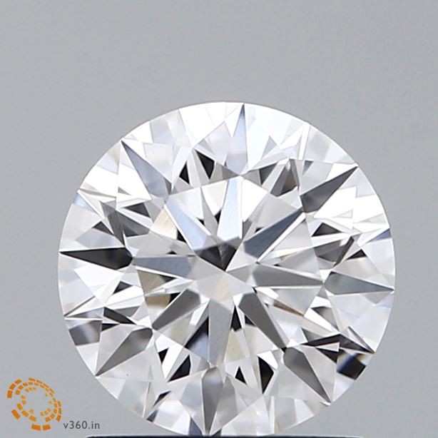 1.4 Carat Round Lab Diamond with  Cut Diamond in 14KT  view 1
