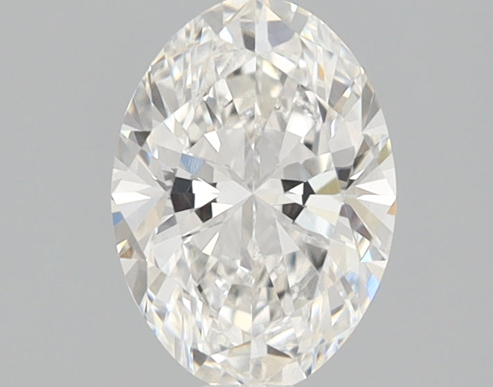 1.01 Carat Oval Lab Diamond with  Cut Diamond in 14KT  view 1
