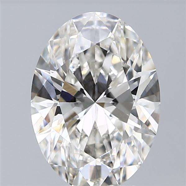 3.5 Carat Oval Lab Diamond with  Cut Diamond in 14KT  view 1
